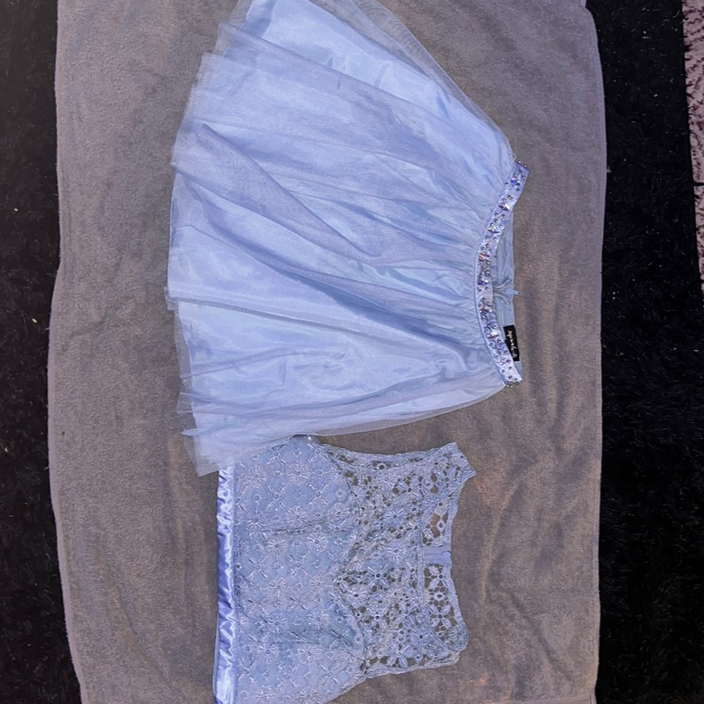 baby blue hoco dress